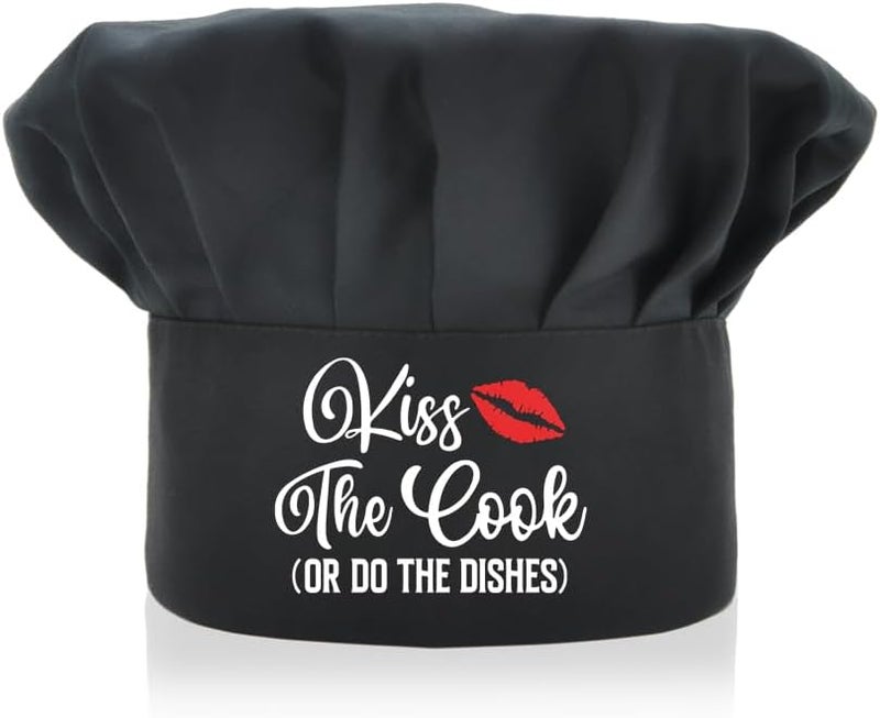 ZBBFSCSB Queen Funny Chef Hat Black Fully Adjustable, Baking Party Gifts for Woman Sister Mom Daughter, Mother's Day Gifts - Image 1